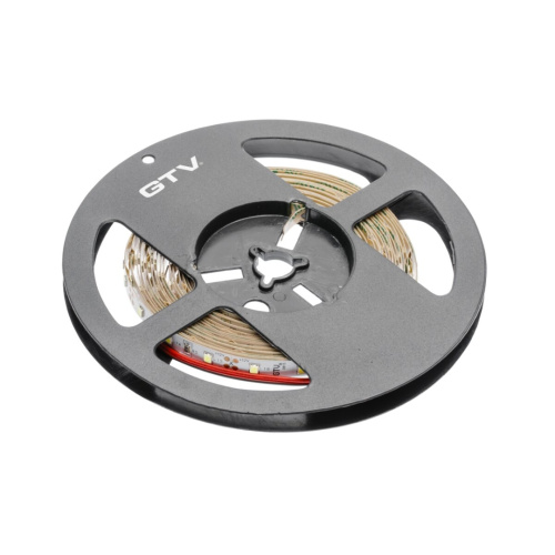 Лента светодиодная GTV LED FLASH 2835 12V-6Вт/м-IP20 3200K,8мм,750lm, теплый белый 5м