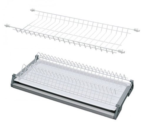 Сушка для посуды Rejs - белая с алюм. рамой (Вариант 1)