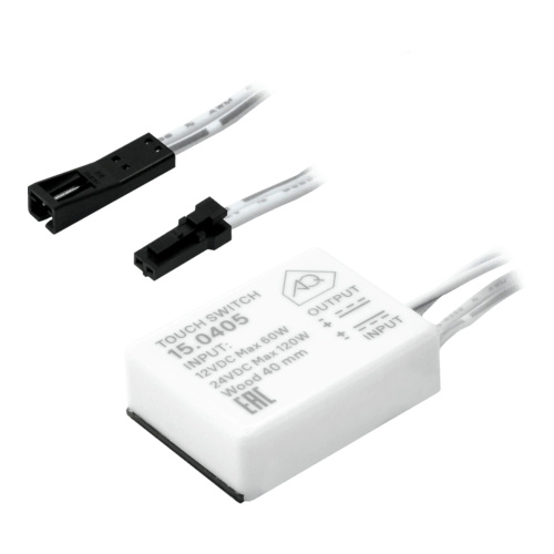 Выключатель AQ SWITCH сенсорный контактный с диммером 12/24V 60/120W (под столешницу)