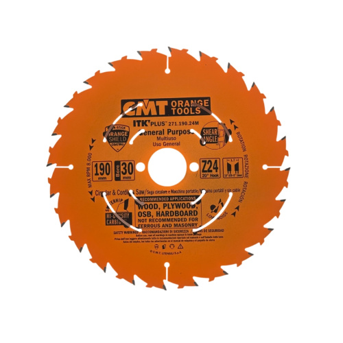 190х1,7/1,1х30 Z24 Пила для продольно-поперечного раскроя