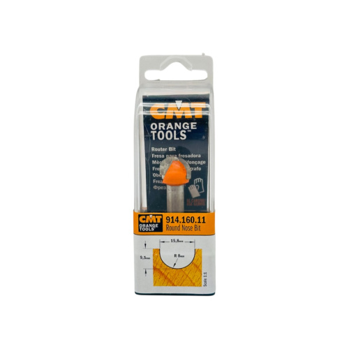 Фреза радиусная пазовая D=15; I=9,5; S=8; R=7,9