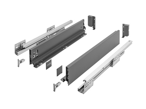 Ящик выдвижной Axis Pro L-400мм Низкий  H84мм антрацит