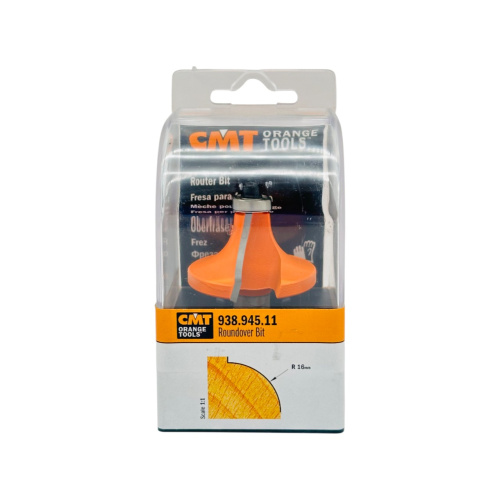 Фреза радиусная нижний подшипник D=44,5; I=22; S=12; R=16