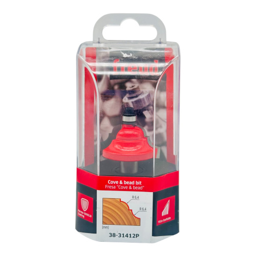 Фреза с фигурным профиль D=38,9; h=18,3; H=66; A=12; R=6,4; Z=2