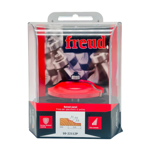 Фреза филеночная  нижний подшипник D=76,2; h=16; H=64,7; A=12; R1=2; R2=16