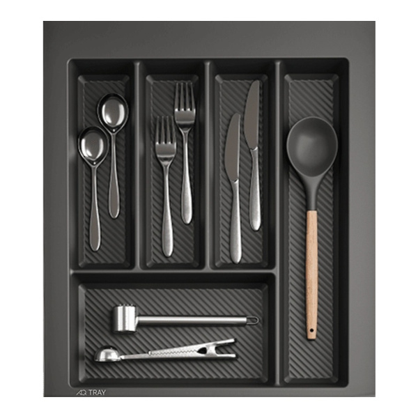 Лоток для столовых приборов AQ TRAY 450 графит