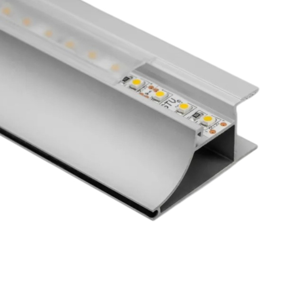 Профиль GLAX  торцевой верхний для плиты 18мм алюминий (без уплотнителя) 3 метра