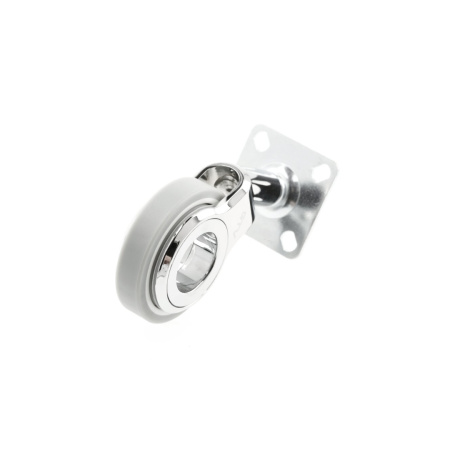 Колесо Gira серое D-60 мм поворотное на площадке без стопора нагрузка 30 кг GTV