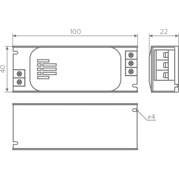 Блок питания AQ BASE 220V/12V IP20  36W