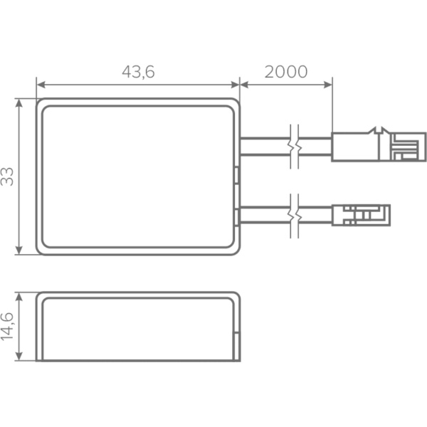 Выключатель AQ SWITCH сенсорный контактный с диммером 12/24V 60/120W (под столешницу)