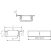 Профиль врезной AQ FORM для LED лент 15/21х7 3 м черный