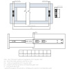 Направляющая шариковая AQ SLIDE H45 30кг 350