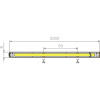 Лента светодиодная AQ LED-LINE COB 480 LED/м 24V 14W/м 8 мм IP20 холодный  белый 5 м (15.0034)