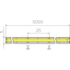 Лента светодиодная AQ LED-LINE COB 480 LED 12V 9,6W/м 5 мм IP20 теплый белый 5 м (15.0302С)