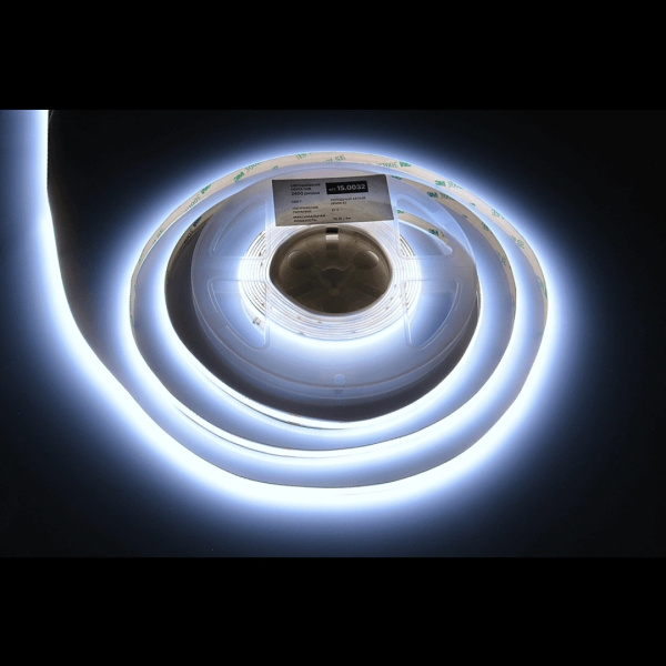 Лента светодиодная AQ LED-LINE COB 480 LED/м 12V 14W/м 8 мм IP20 холодный  белый 5 м