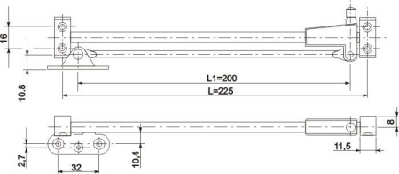 Кронштейн барный левый