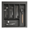 Лоток для столовых приборов AQ TRAY 500 графит