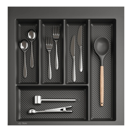 Лоток для столовых приборов AQ TRAY 500 графит
