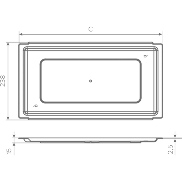 Поддон для сушки AQ Glory-Line 500мм