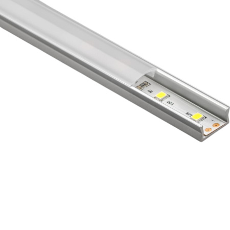 Профиль GLAX MNK алюм. д/светодиод.ленты, прямой мини алюминий 3 м  14*7мм