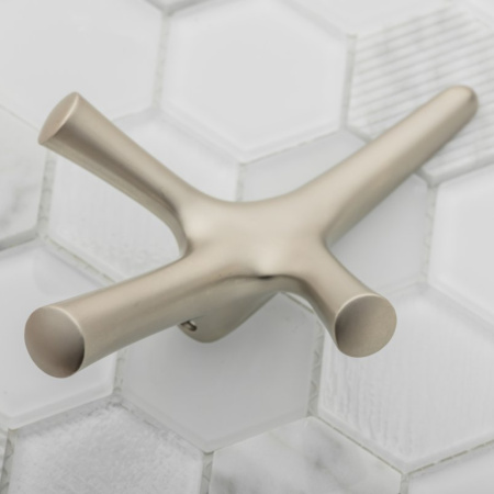 Крючок мебельный WALENCIA - шлифованная сталь (1/10) ВЫВОДИМ!