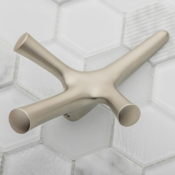 Крючок мебельный WALENCIA - шлифованная сталь (1/10) ВЫВОДИМ!