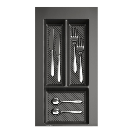 Лоток для столовых приборов AQ TRAY 300 графит