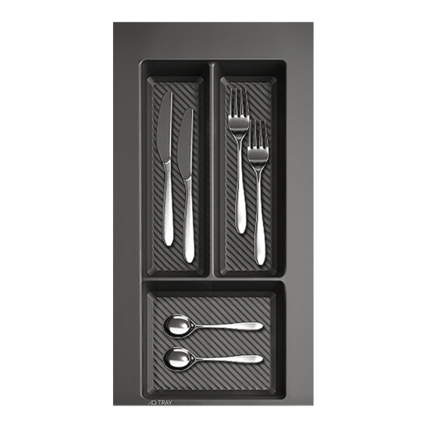 Лоток для столовых приборов AQ TRAY 350 графит